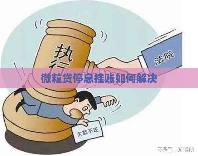 微粒贷停息挂账如何解决