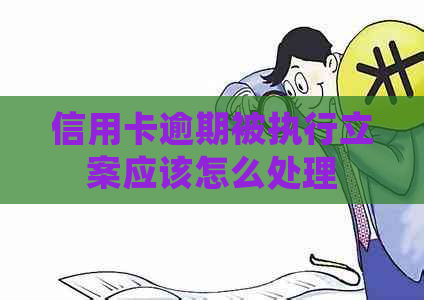 信用卡逾期被执行立案应该怎么处理