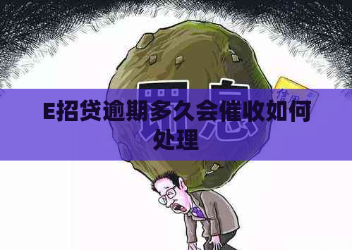 E招贷逾期多久会如何处理