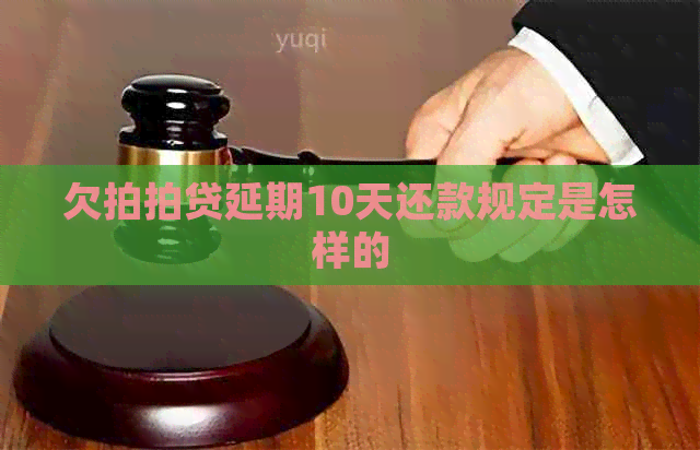 欠延期10天还款规定是怎样的