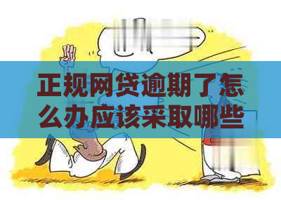 正规网贷逾期了怎么办应该采取哪些措施