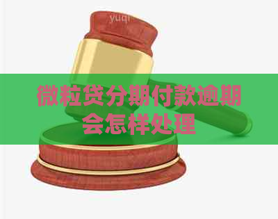 微粒贷分期付款逾期会怎样处理