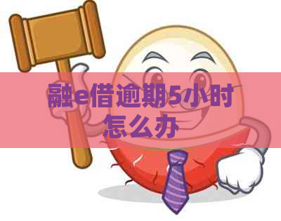 融e借逾期5小时怎么办