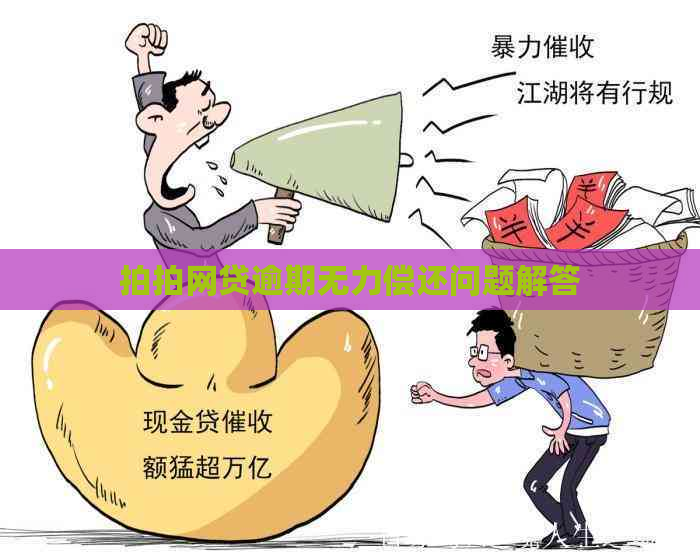 拍拍网贷逾期无力偿还问题解答