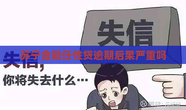 苏宁金融任性贷逾期后果严重吗