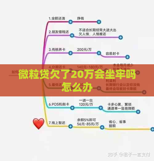 微粒贷欠了20万会坐牢吗怎么办