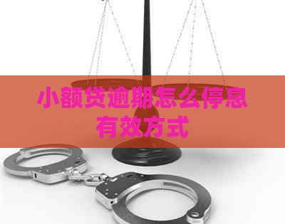 小额贷逾期怎么停息有效方式