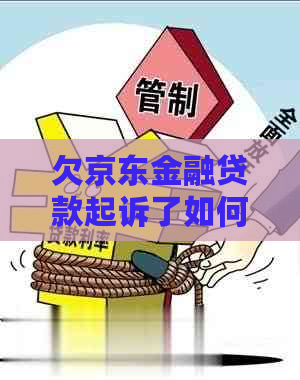 欠京东金融贷款起诉了如何应对