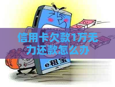 信用卡欠款1万无力还款怎么办