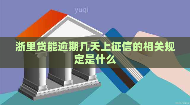 浙里贷能逾期几天上的相关规定是什么