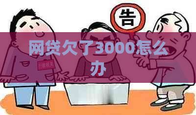 网贷欠了3000怎么办