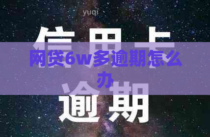 网贷6w多逾期怎么办