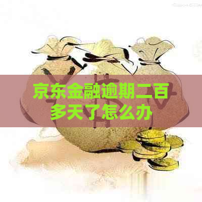 京东金融逾期二百多天了怎么办