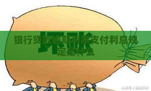 银行贷款逾期利率支付利息规定是什么