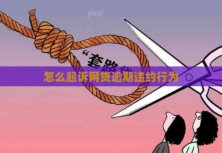 怎么起诉网贷逾期违约行为