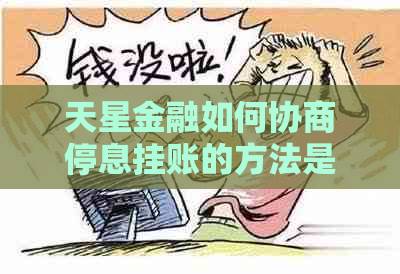 天星金融如何协商停息挂账的方法是什么