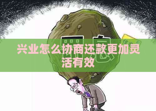 兴业怎么协商还款更加灵活有效