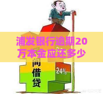 浦发银行逾期20万本金应还多少