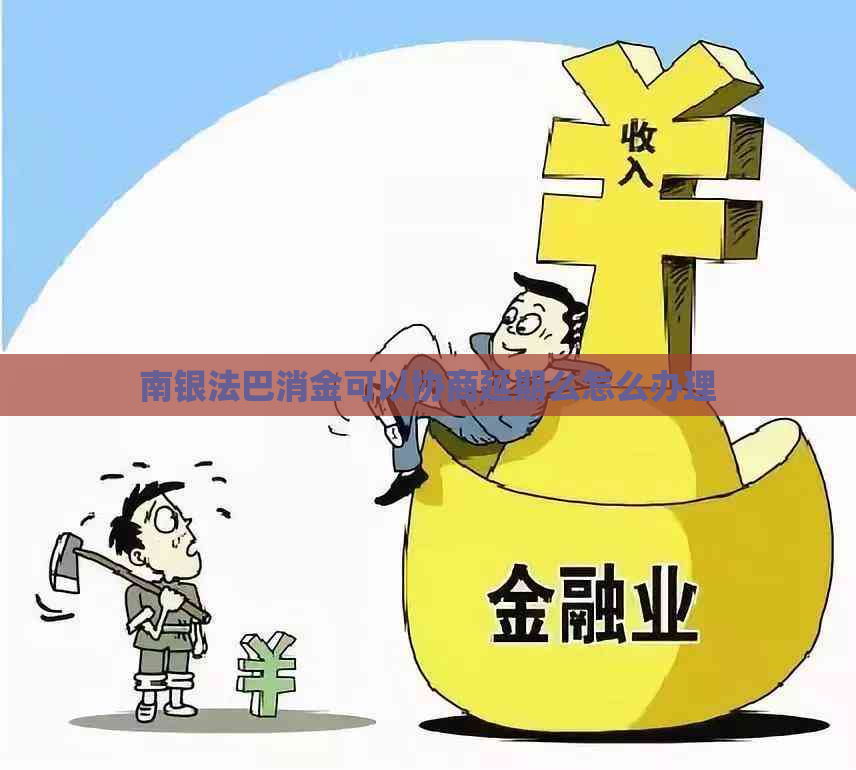 南银法巴消金可以协商延期么怎么办理