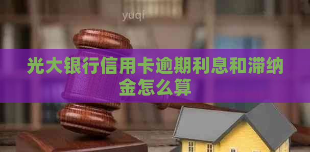 光大银行信用卡逾期利息和滞纳金怎么算