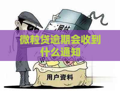 微粒贷逾期会收到什么通知