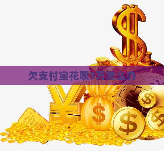 欠支付宝花呗3万怎么办