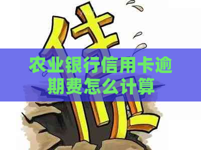 农业银行信用卡逾期费怎么计算