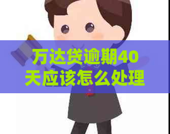 万达贷逾期40天应该怎么处理