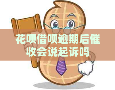 花呗借呗逾期后会说起诉吗