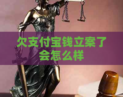 欠支付宝钱立案了会怎么样