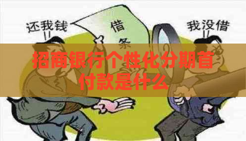 招商银行个性化分期首付款是什么