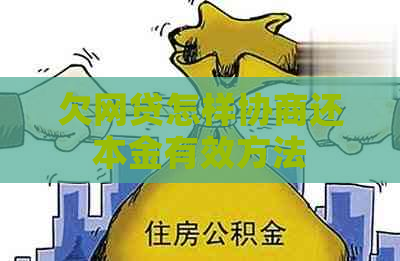 欠网贷怎样协商还本金有效方法