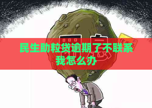 民生助粒贷逾期了不联系我怎么办