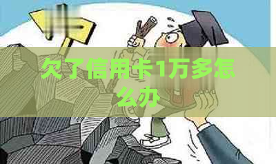 欠了信用卡1万多怎么办