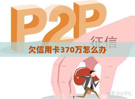 欠信用卡370万怎么办