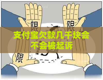 支付宝欠款几千块会不会被起诉