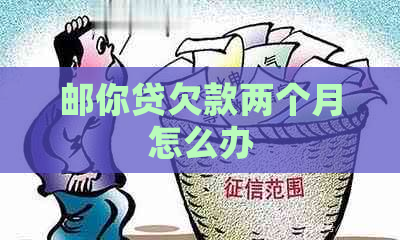 邮你贷欠款两个月怎么办