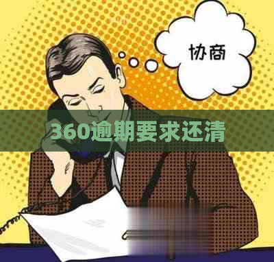 360逾期要求还清