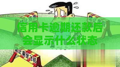 信用卡逾期还款后会显示什么状态