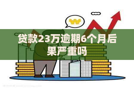 贷款23万逾期6个月后果严重吗