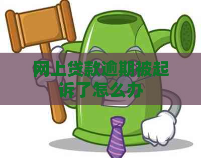 网上贷款逾期被起诉了怎么办