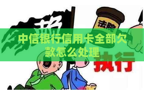 中信银行信用卡全部欠款怎么处理