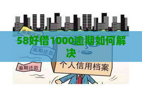 58好借1000逾期如何解决