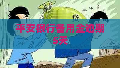 平安银行备用金逾期5天