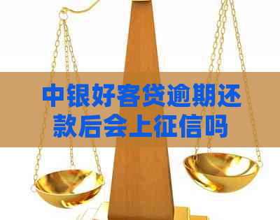 中银好客贷逾期还款后会上吗