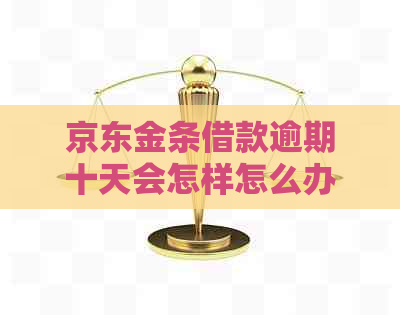 京东金条借款逾期十天会怎样怎么办