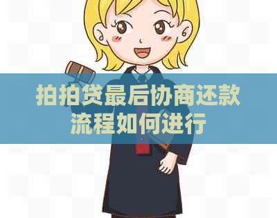 最后协商还款流程如何进行