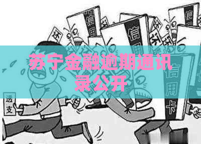 苏宁金融逾期通讯录公开