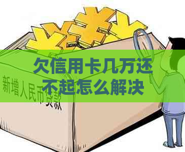 欠信用卡几万还不起怎么解决