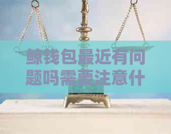 鲸钱包最近有问题吗需要注意什么